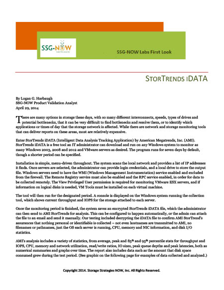 SSG-Now Labs First Look: StorTrends iDATA 